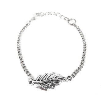 Pulseira Folha Prateada
