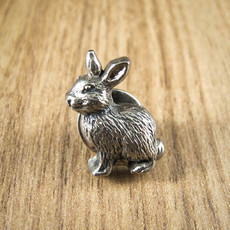 Broche Coelho Prateado VINTAGE