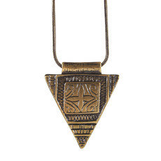 Colar Triângulo Boho Bronze