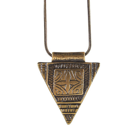 Colar Triângulo Boho Bronze