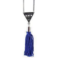 Colar Tassel Triângulo Prateado (mais cores)