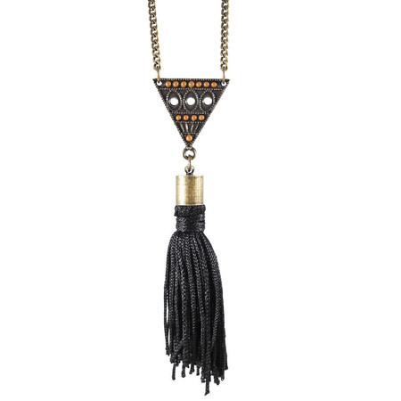 Colar Tassel Triângulo Bronze (mais cores)